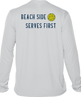 Southernmost Pickleball Beach Side serves first long sleeve tee.