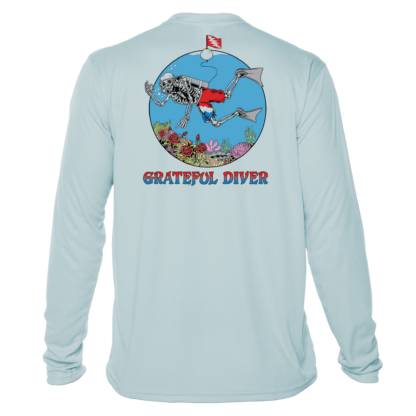 Grateful Diver Skeleton Diver Short Sleeve UV Shirt.