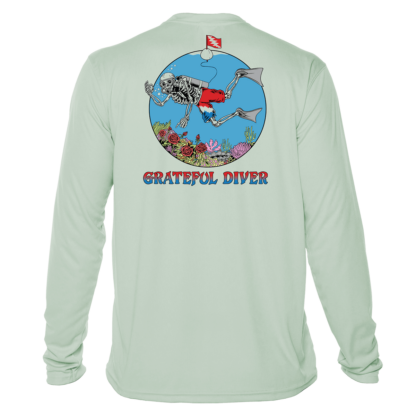 Grateful Diver Skeleton Diver Short Sleeve UV Shirt.