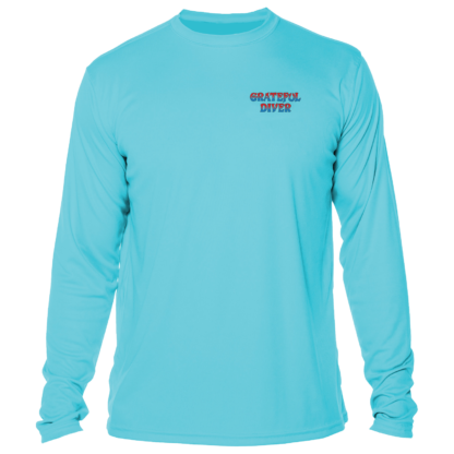 The men's Grateful Diver Aloha Turtle UV shirt.
