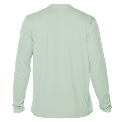The back view of a seagrass Key West Sun Shirts - UV Crew Long Sleeve.
