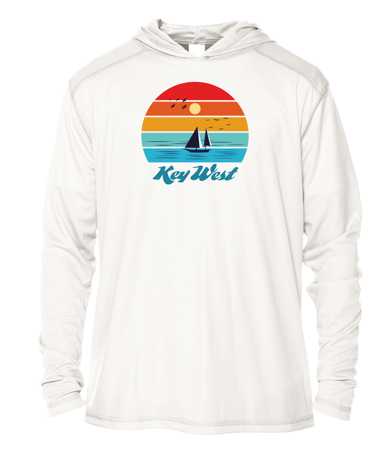 Key West Sun Shirts - Key West Sunset - UPF 50+ Hoodie