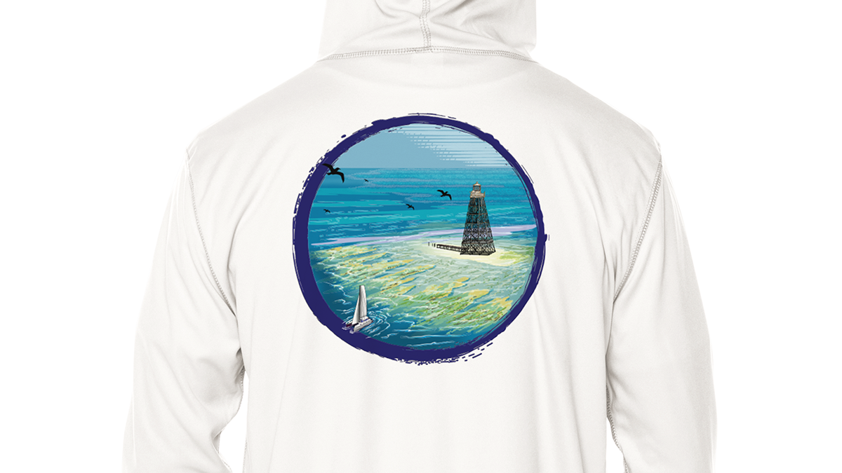 Key West Sun Shirts - Sand Key Lighthouse - UPF 50+ Hoodie