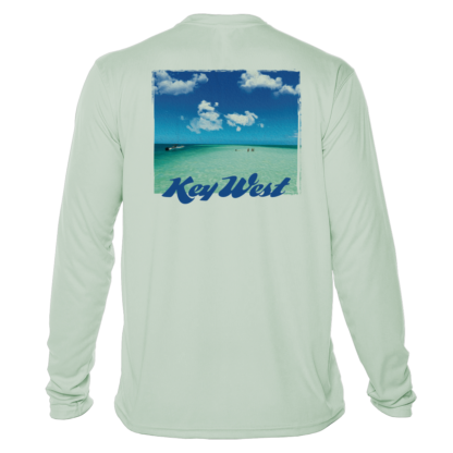 Key west UPF long sleeve rash guard t-shirt.