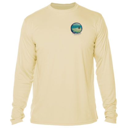 The men's long sleeve UV shirt with an image of the ocean.