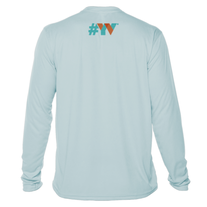 A light blue swim shirt with the word VW on it.