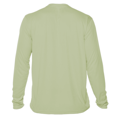 The back view of a Key West Sun Shirts - Blank Slate - UPF 50+ Long Sleeve rash guard.