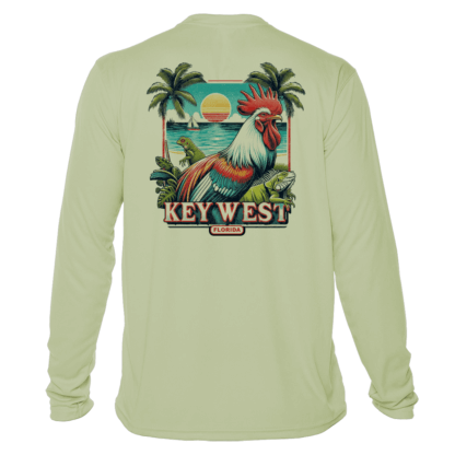 Keywest rooster swim shirt.