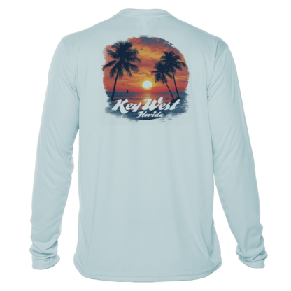 Key west sunset swim shirt.