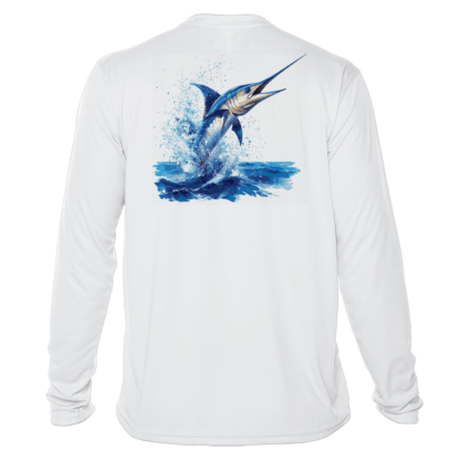 Marlin fishing long sleeve t-shirt.