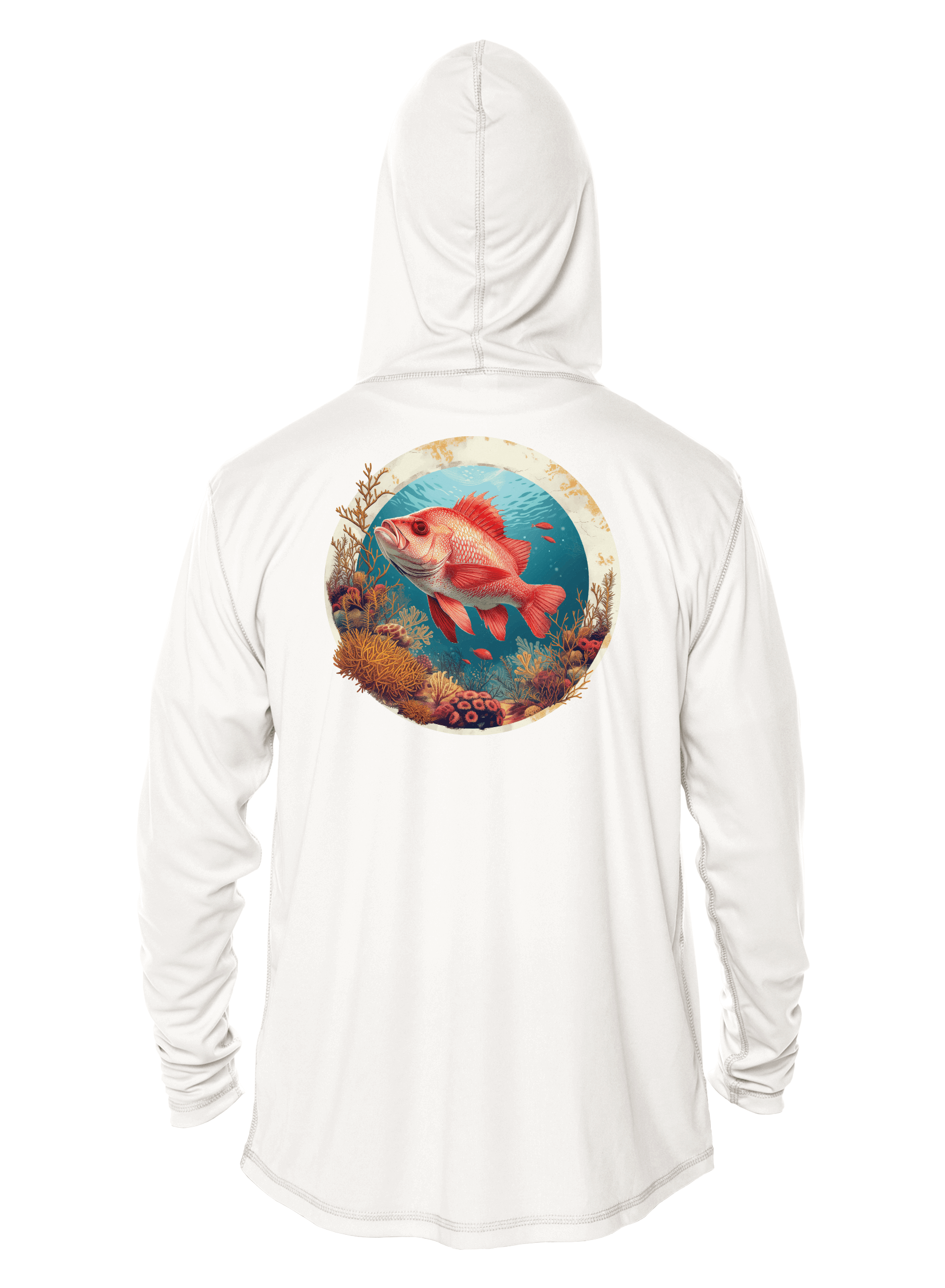 Fishing Shirt Outfitters - Angler's Collection: Red Snapper - UPF 50+ Hoodie