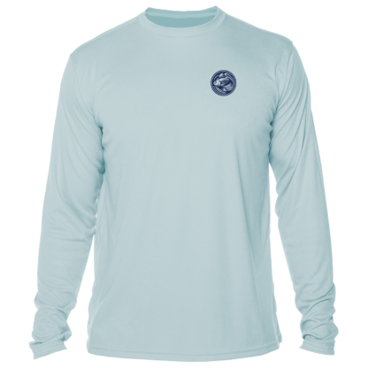 The men's light blue long sleeve solar shirt.