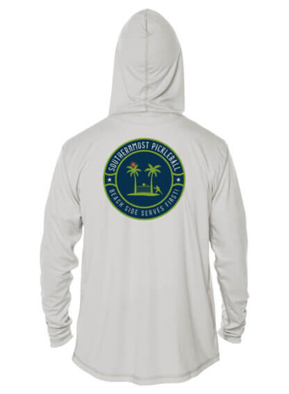 Southernmost Pickelball - Classic Logo - UPF 50+ Hoodie - Image 6