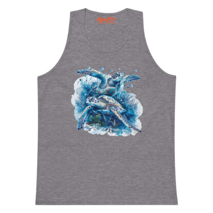 Key West Sun Shirts – Sea Turtles – Men’s Premium Tank Top - Image 16