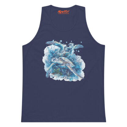 Key West Sun Shirts – Sea Turtles – Men’s Premium Tank Top - Image 10