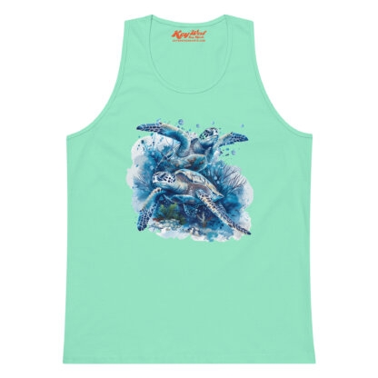 Key West Sun Shirts – Sea Turtles – Men’s Premium Tank Top - Image 21