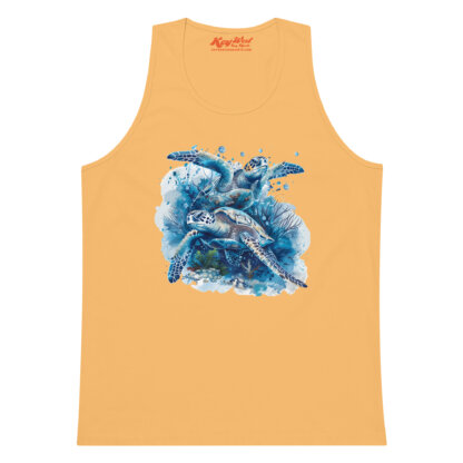 Key West Sun Shirts – Sea Turtles – Men’s Premium Tank Top - Image 18